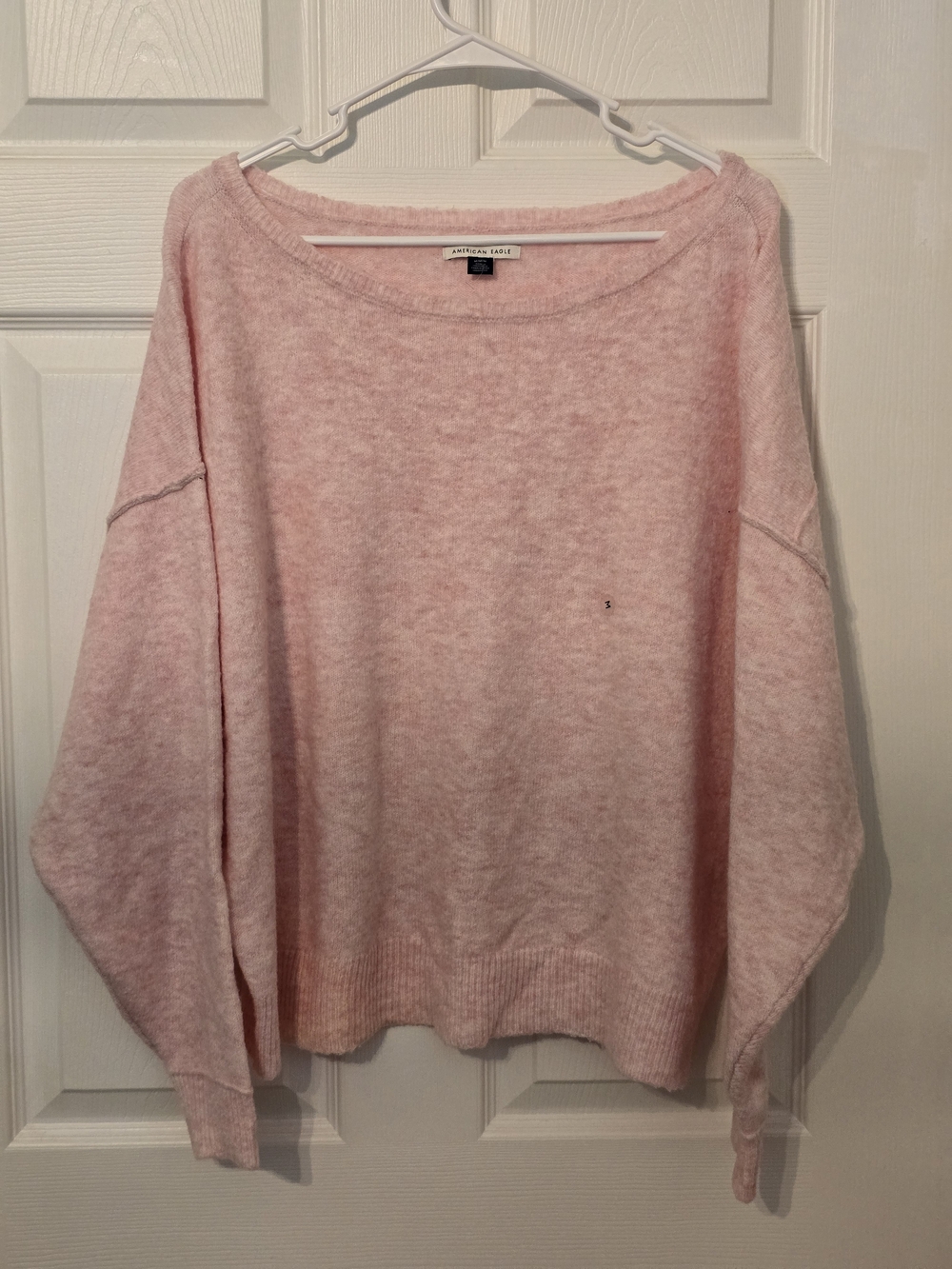 NWOT American Eagle Outfitters Soft Pink Boatneck Sweater